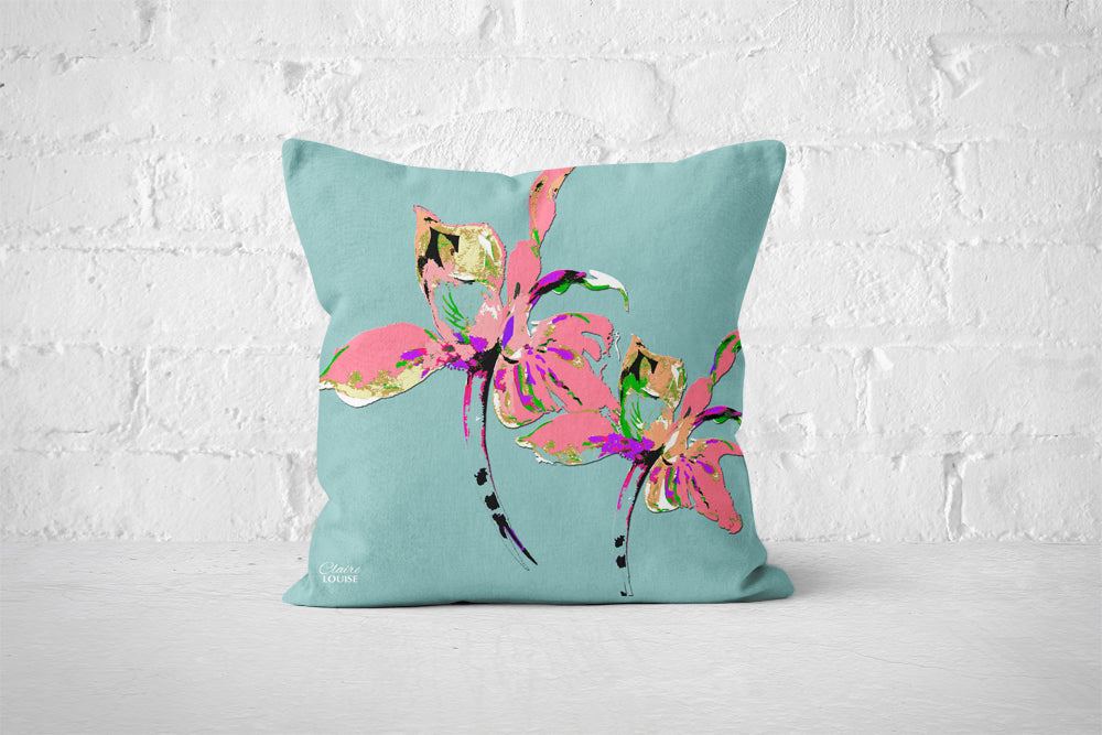 Mineral Blue Iris Cushion