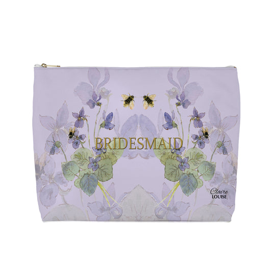 Bridesmaid Morning Glories Cosmetic Bag