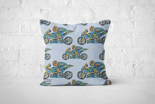 MotoGP Bikes Patterned Cushion
