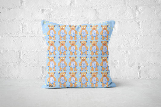 Blue Teddy Bears Cushion