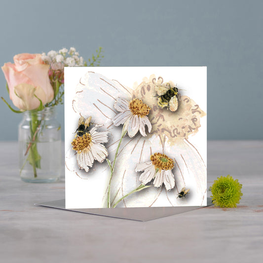 Daisies Greeting Card (White) - Pack of 6