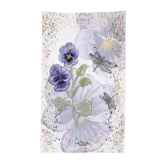 Pansies Tea Towel