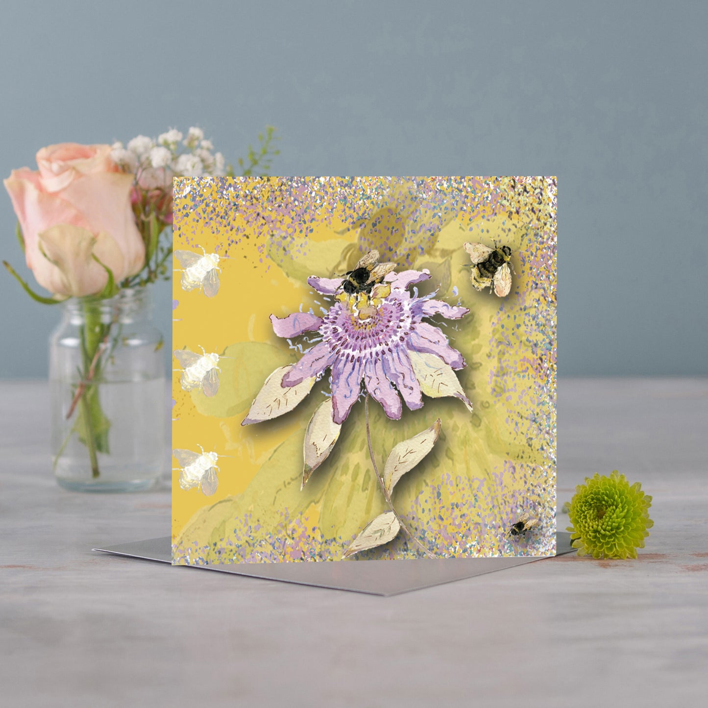 Passion Flower Greeting Card - Pack of 6