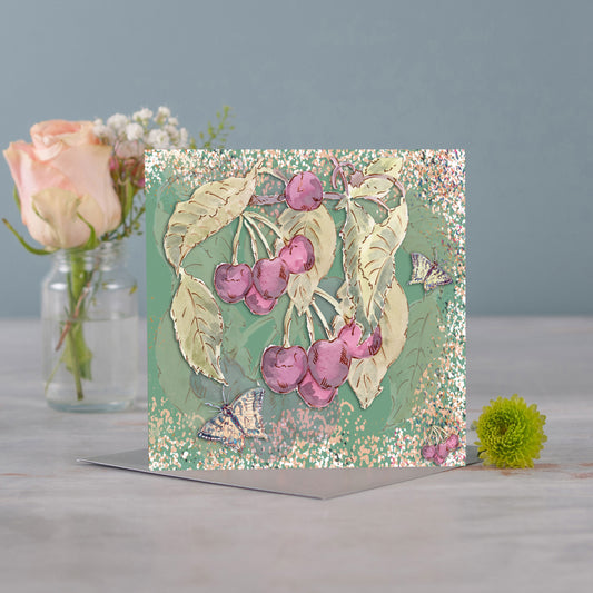 Cherries Greeting Card - Pack of 6