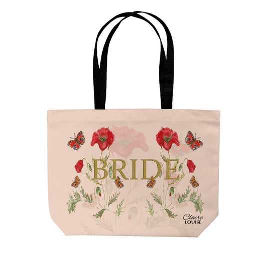 Poppies Bridal Tote Bag