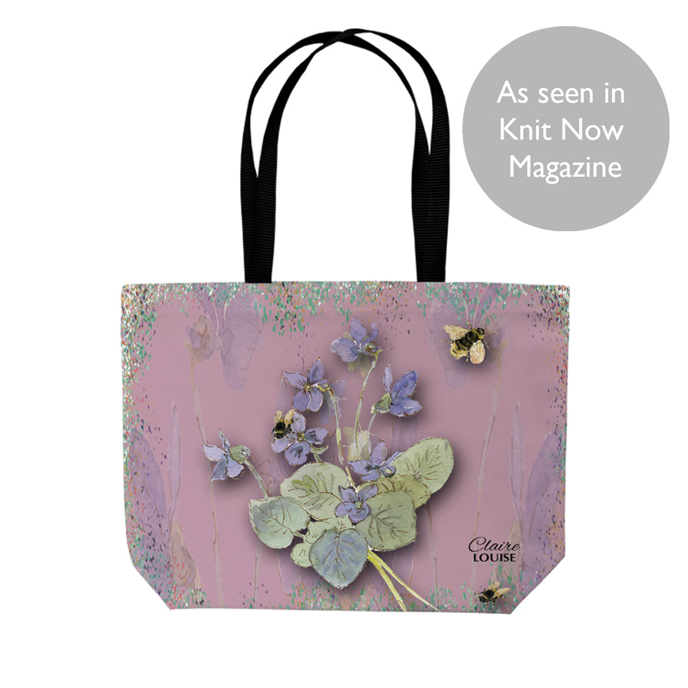 Powder Bloom Morning Glories double sided print shopper