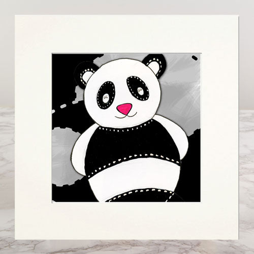 Panda Mounted Print