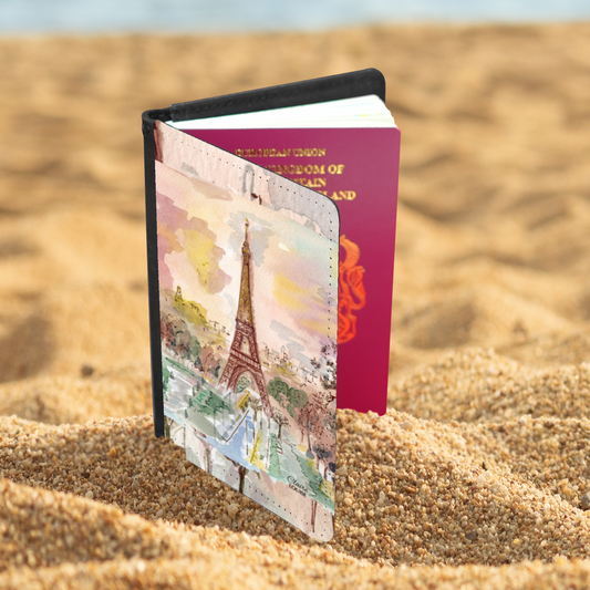 Paris Eiffel Tower Passport Holder