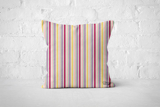 Pink Stripe Outdoor Cushion