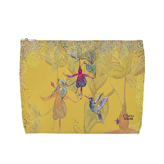 Powder Blooms Fuchsia Cosmetic Bag