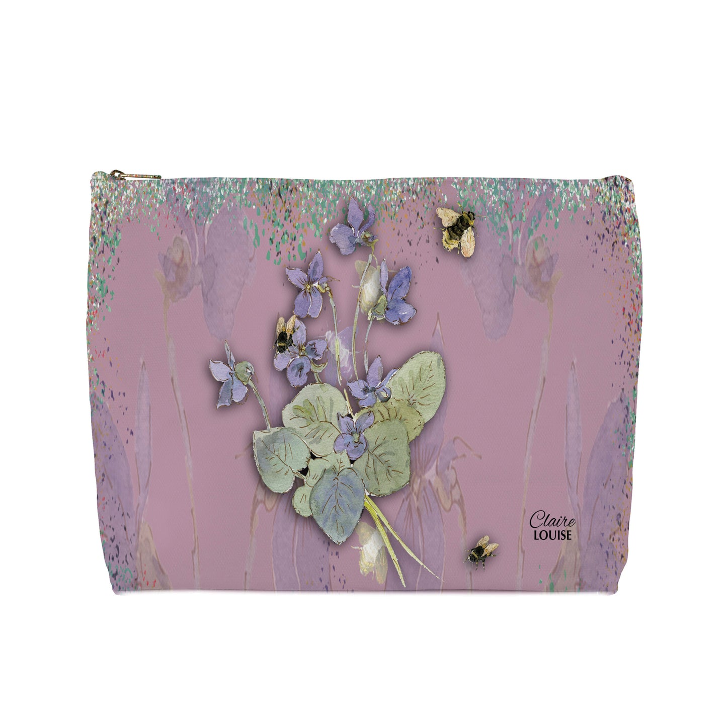 Powder Blooms Morning Glories Cosmetic Bag
