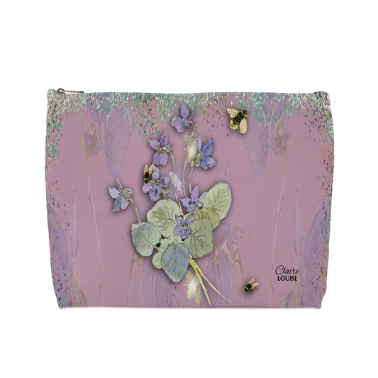 Powder Blooms Morning Glories Cosmetic Bag