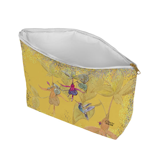 Powder Blooms Fuchsia Cosmetic Bag