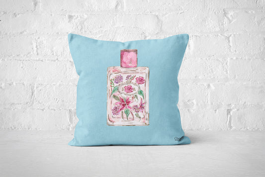 Prada inspired Perfume Bottle Cushion