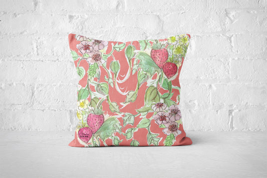 Strawberries & Cream Bloom Cushion
