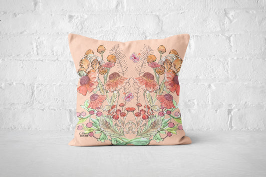 Peach Bloom Cushion