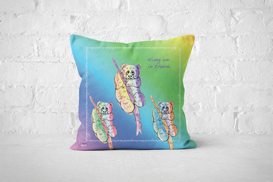 Rainbow Panda Cushion