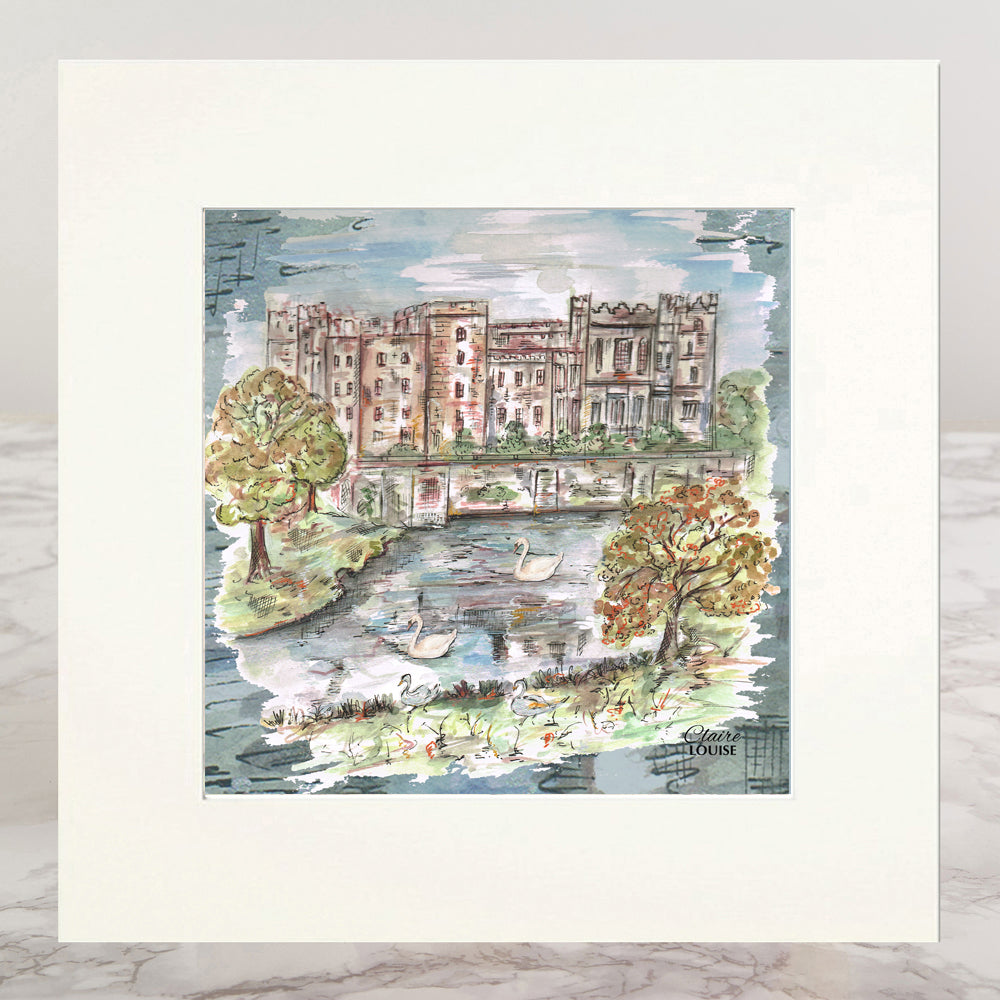 Raby Castle Mounted Print