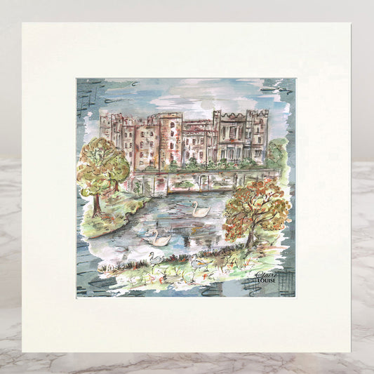 Raby Castle Mounted Print
