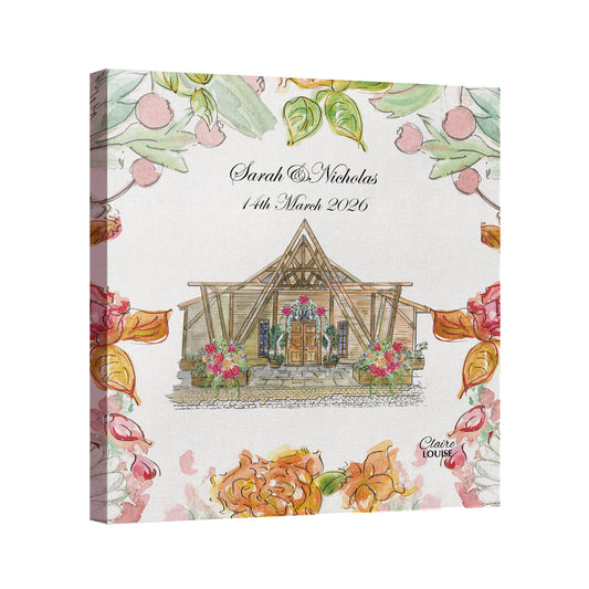 Ramside Hall Wedding Canvas Print