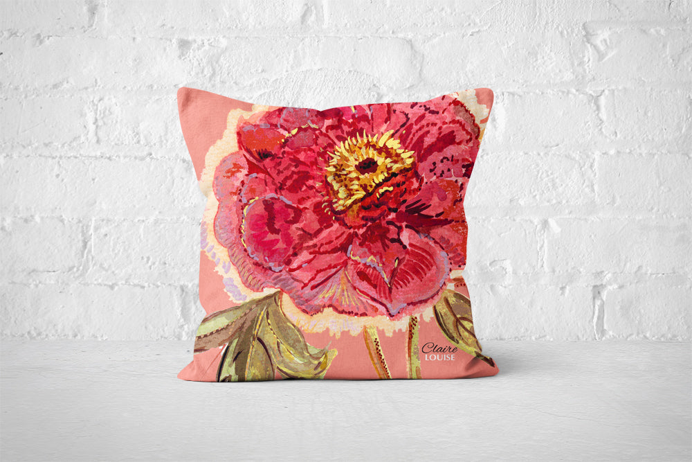 Peach Fuzz Romance Cushion