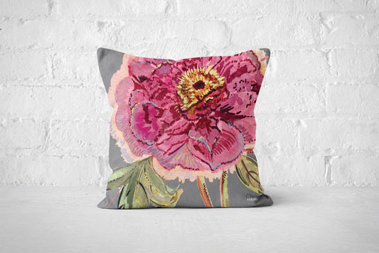 Grey Romance Cushion