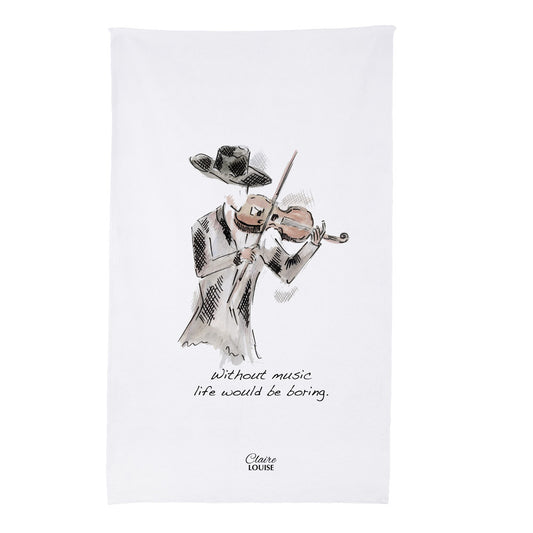 Violin Tea Towel