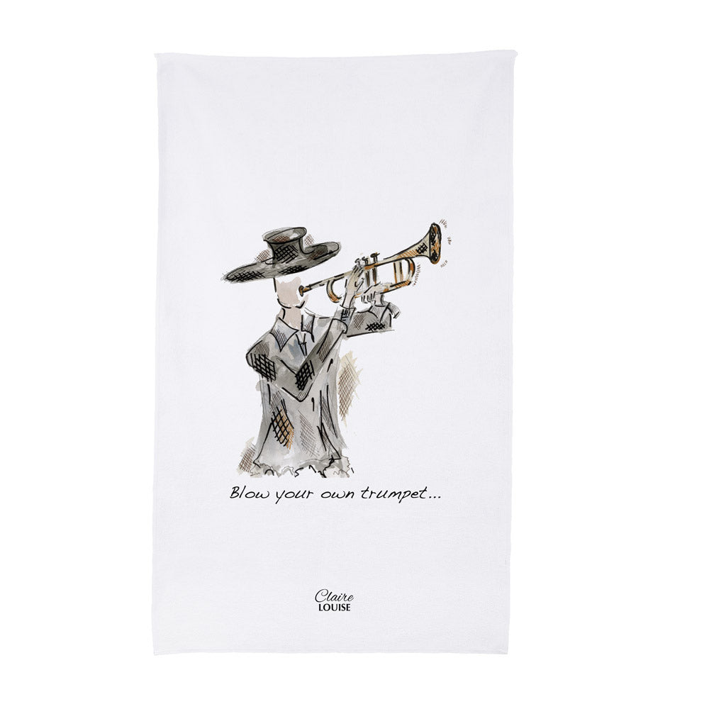 Trumpet Tea Towel