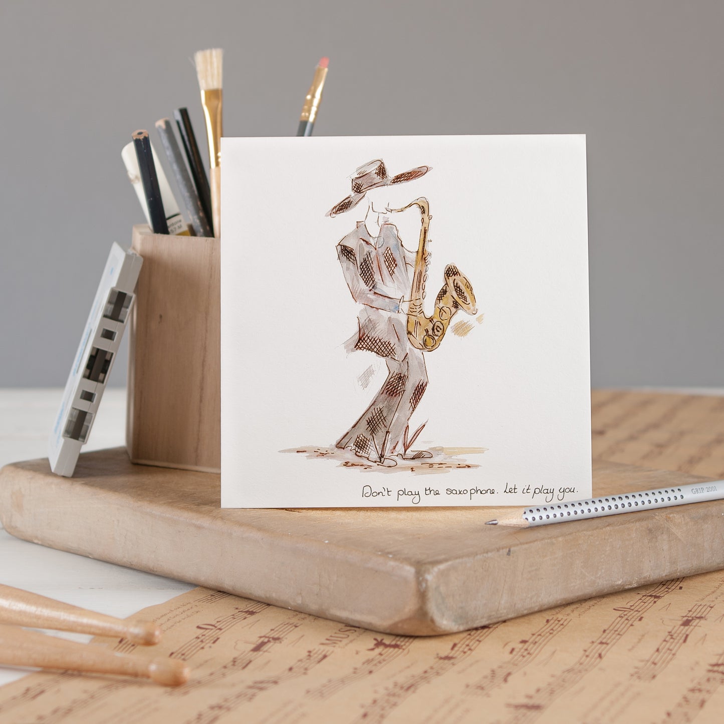 Don‚Äôt Play the Saxophone Let it Play You - Pack of 6