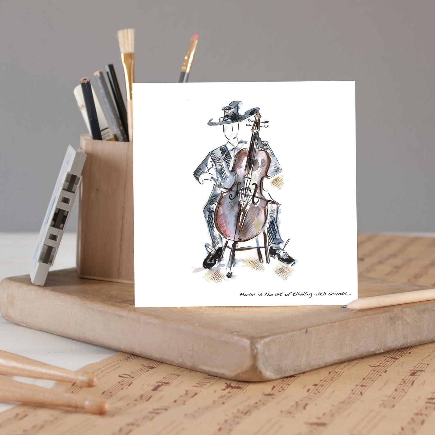 Cello Greetings Card - Pack of 6