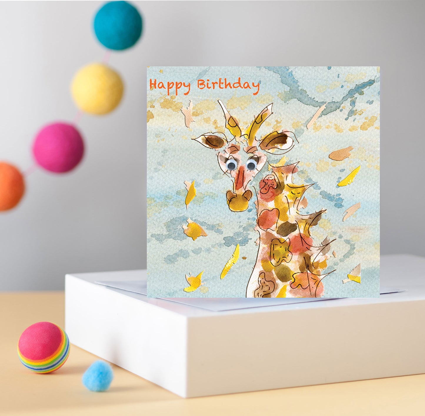 Giraffe Greetings Card - Pack of 6