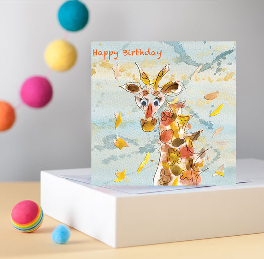 Giraffe Greetings Card - Pack of 6