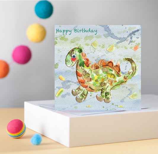 Dinosaur Greetings Card - Pack of 6