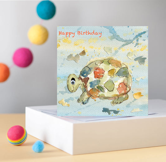 Tortoise Greetings Card - Pack of 6