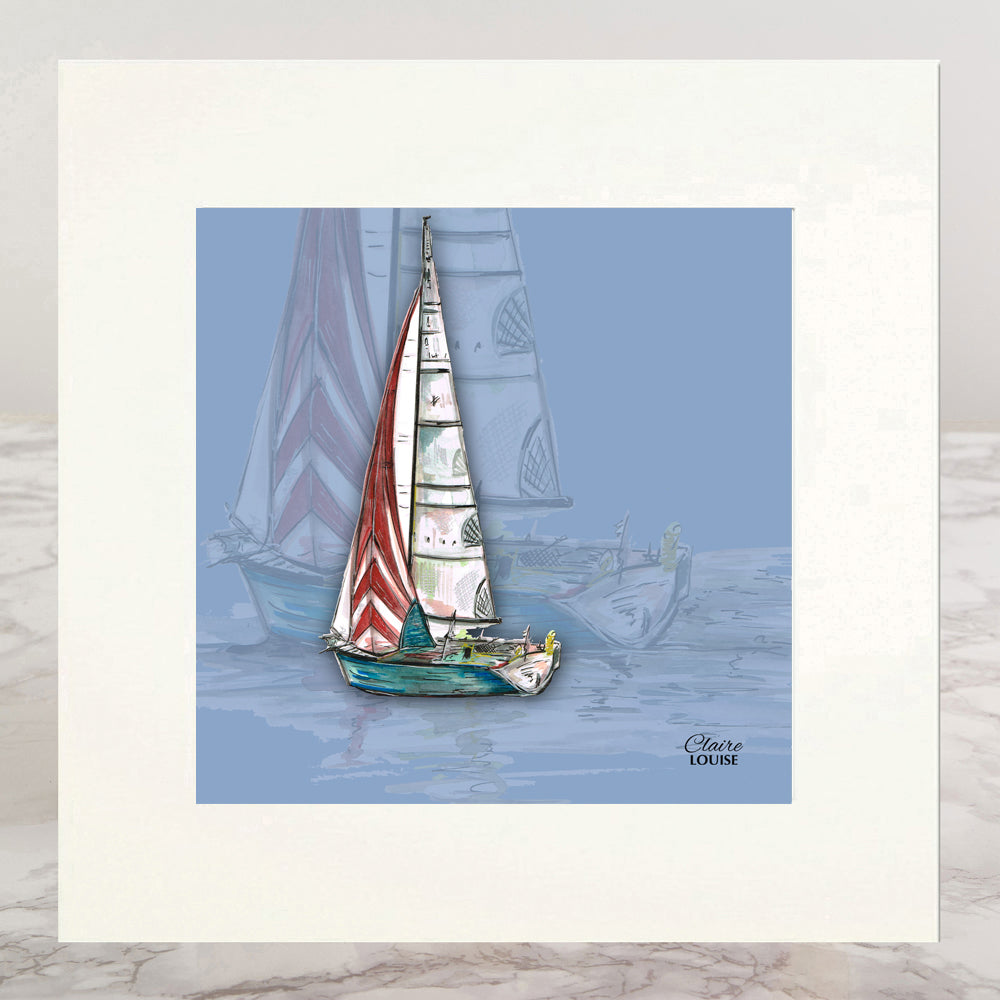 Sail Away Mounted Print