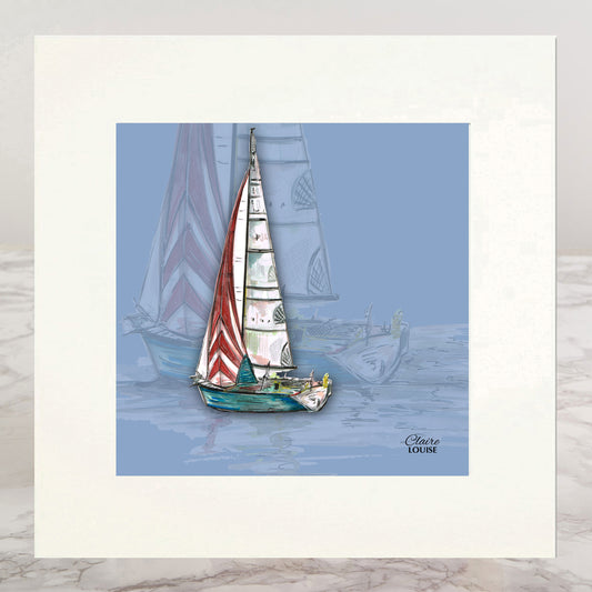 Sail Away Mounted Print