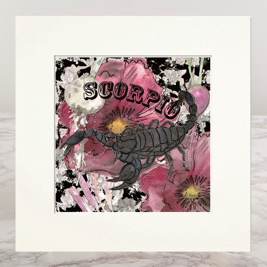 Scorpio Mounted Print