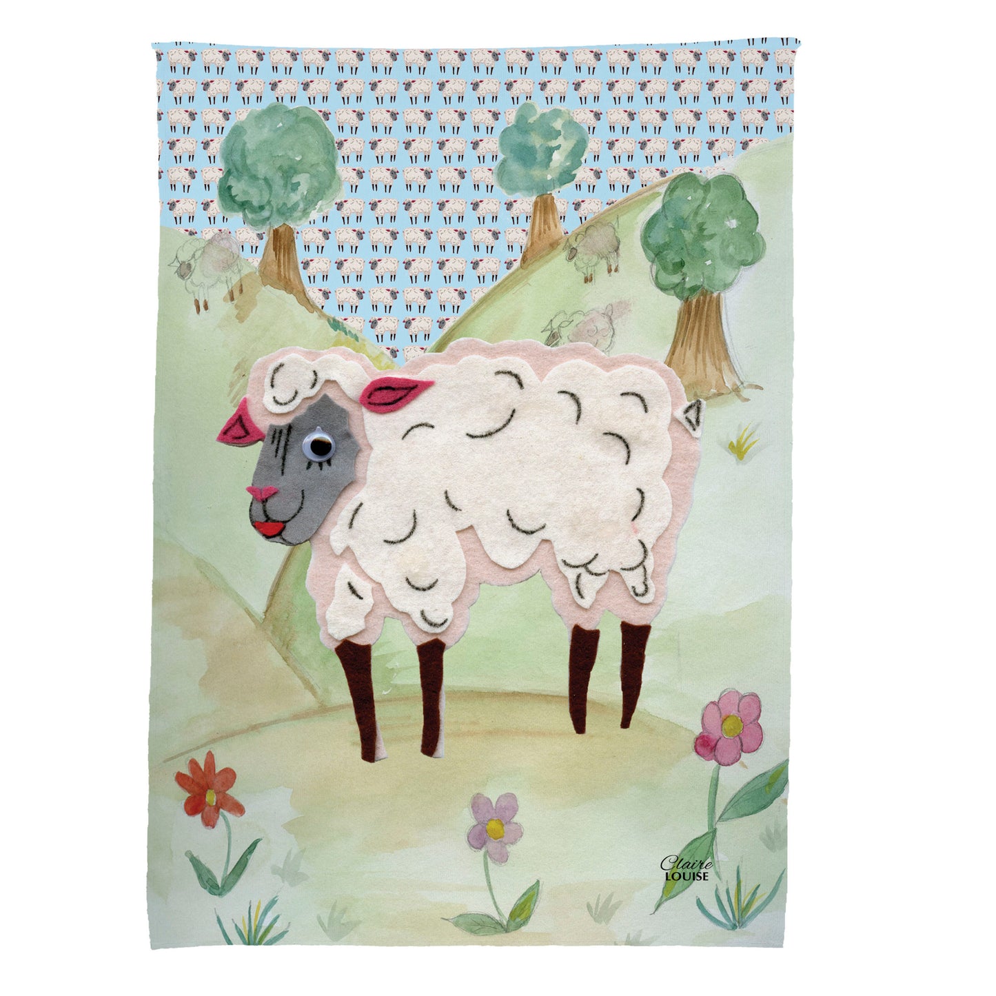 Blue Sheep Blanket