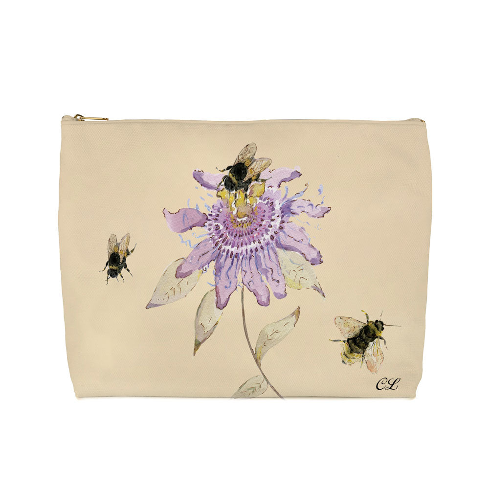 Passion Flower Cosmetic Bag
