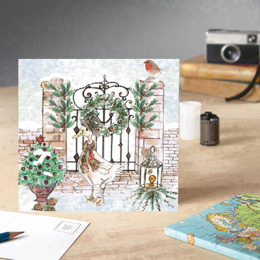 Christmas at the Garden Gate Greeting Card - Pack of 6