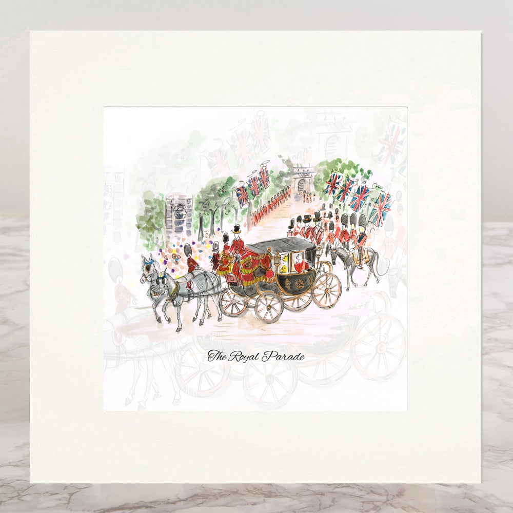 The Royal Parade Mounted Print