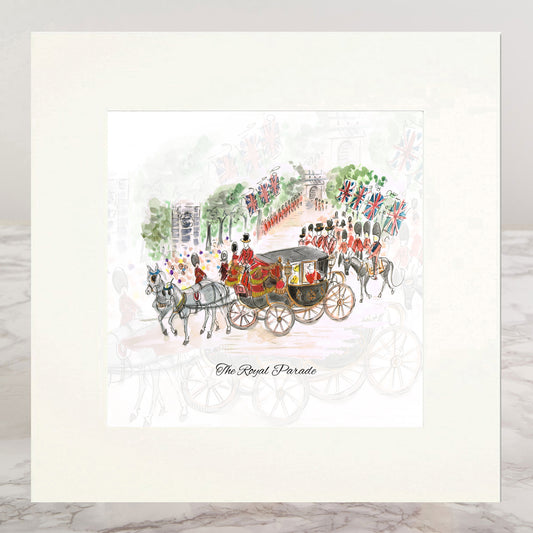 The Royal Parade Mounted Print