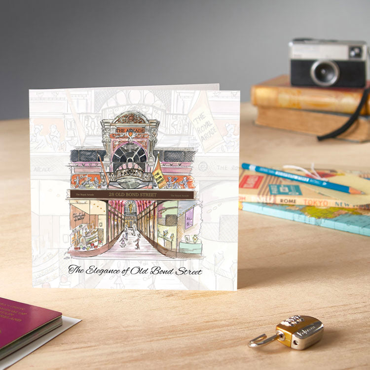 The Elegance of Old Bond Street Greeting Card - Pack of 6