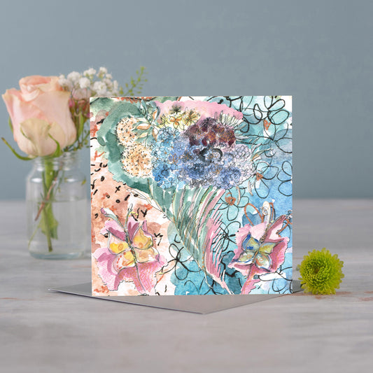 Lucid Autumn Bloom Greeting Card - Pack of 6