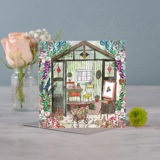 The Artist's Potting Shed Greeting Card - Pack of 6