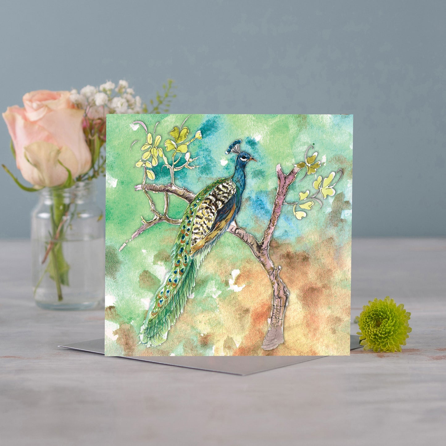The Garden Peacock Greeting Card - Pack of 6