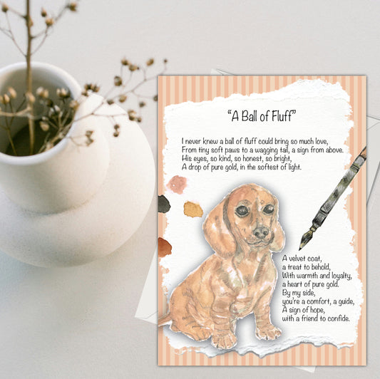 A Ball of Fluff Greeting Card - Pack of 6