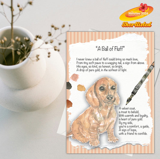 A Ball of Fluff Greeting Card - Pack of 6