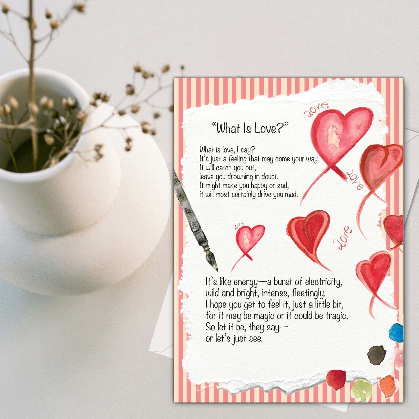 What is Love Greeting Card - Pack of 6