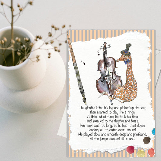 Giraffe Groove Greeting Card - Pack of 6